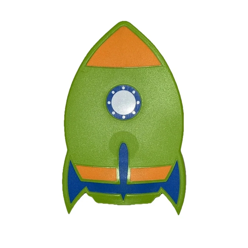 Princess House Cookin Kids Rocket ship Spatula‎ Green Cooking Space Fun Activity
